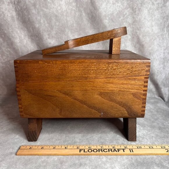 VTG Kiwi Genuine Oak Shoe Server Valet Caddy Shoe Shine Handle & Contents READ - Picture 5 of 14